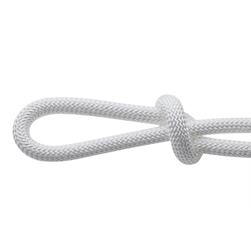 8mm Chemical Resistentia Minimum Extendam PP funem tortis in solido albo