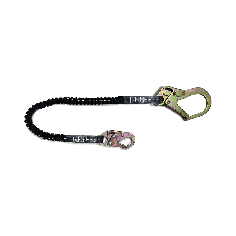 LS12 Elastica Single Fall Arrest Lanyard Cum II Ansi Hooks