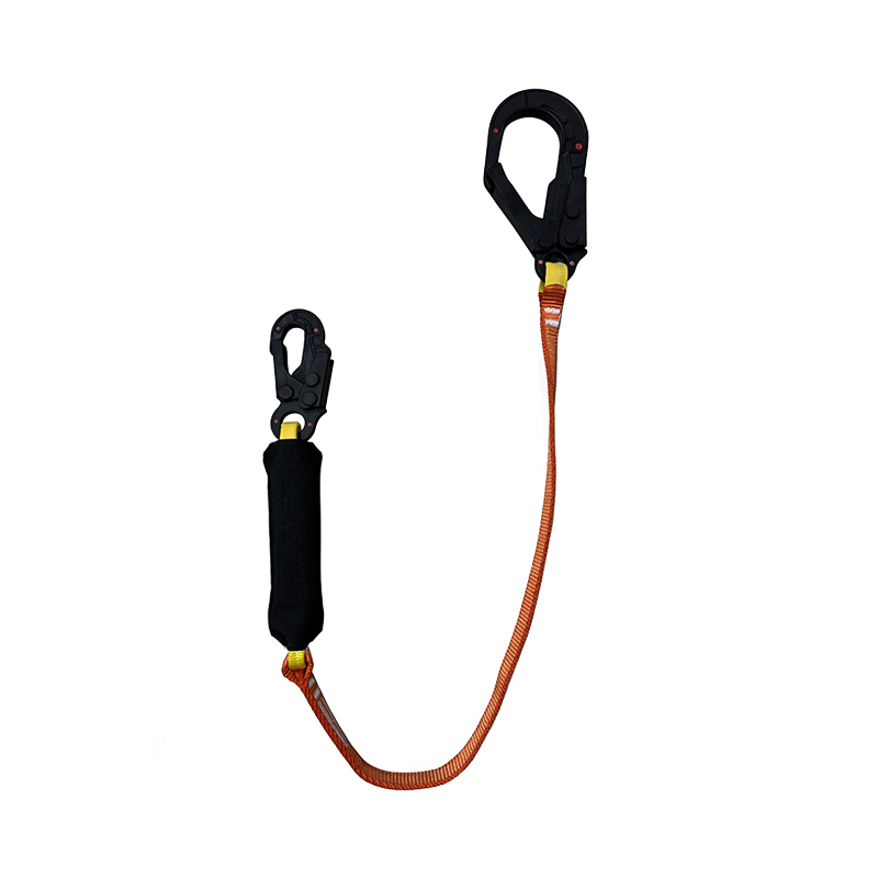 LS13 Single Dielectric Lanyard Cum Insulated Hooks et Geminus-Deck Polyester Webbing